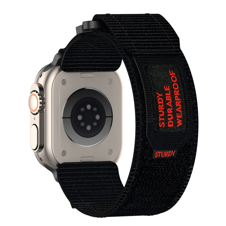 Rynx | For Apple Watch Series 7 45mm Nylon Velcro Watch Band (Black)