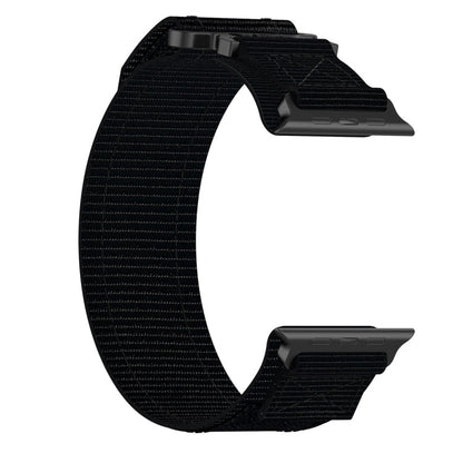 Rynx | For Apple Watch Series 7 45mm Nylon Velcro Watch Band (Black)