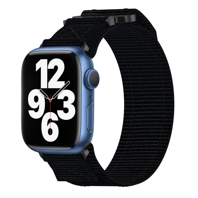 Rynx | For Apple Watch Series 7 45mm Nylon Velcro Watch Band (Black)