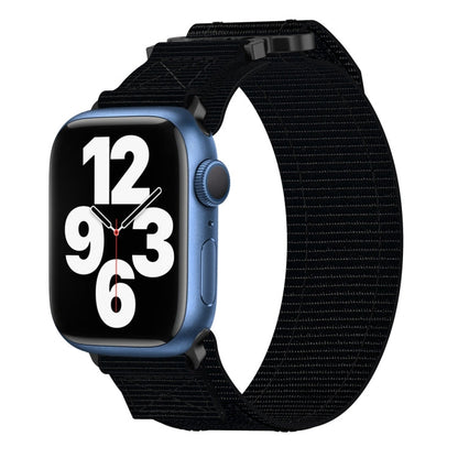 Rynx | For Apple Watch Series 7 45mm Nylon Velcro Watch Band (Black)