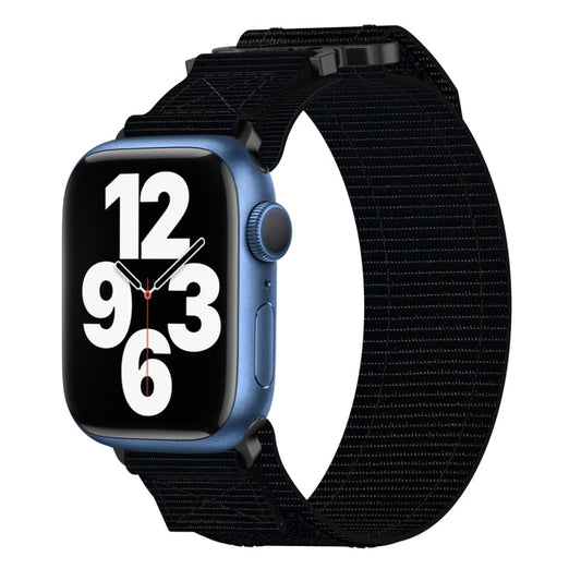 Rynx | For Apple Watch Series 7 45mm Nylon Velcro Watch Band (Black)