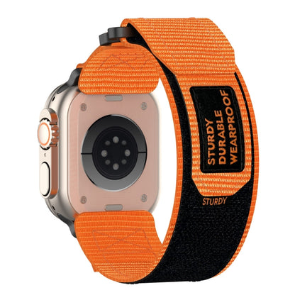 Rynx | For Apple Watch Series 4 40mm Nylon Hook-and-Loop Closure Watch Band (Orange)