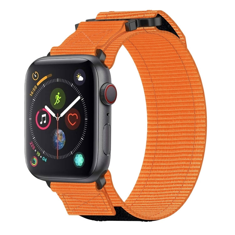 Rynx | For Apple Watch Series 4 40mm Nylon Hook-and-Loop Closure Watch Band (Orange)