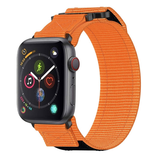 Rynx | For Apple Watch Series 4 40mm Nylon Hook-and-Loop Closure Watch Band (Orange)