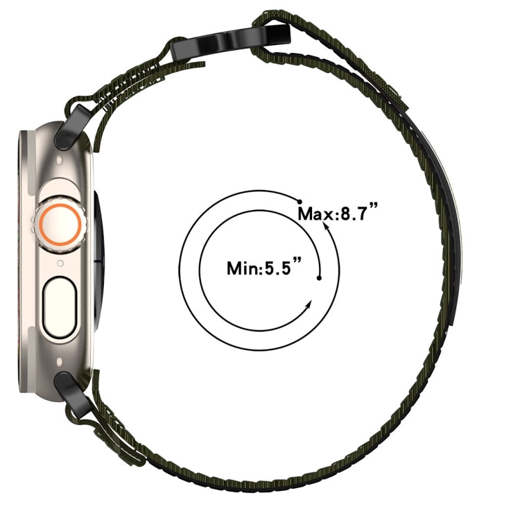 Rynx | For Apple Watch Series 9 45mm Nylon Velcro Strap (Gray)