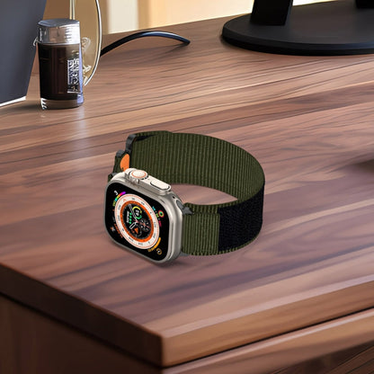 Rynx | For Apple Watch Series 9 45mm Nylon Velcro Strap (Gray)