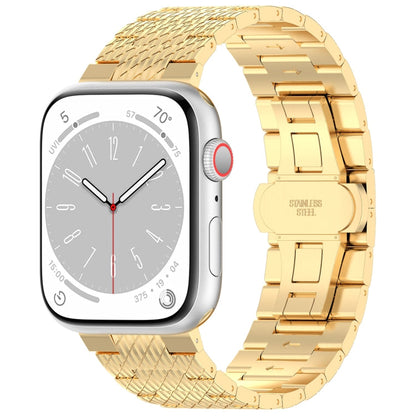Rynx | For Apple Watch Series 4 44mm Twill Stainless Steel Band (Gold)