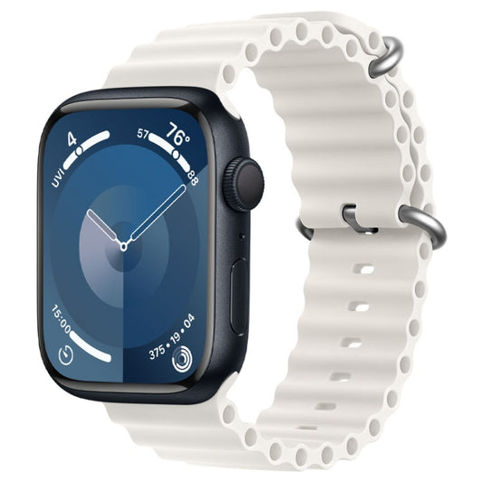 Rynx | For Apple Watch Series 9 45 mm ZGA Ocean Silicone Strap (White)