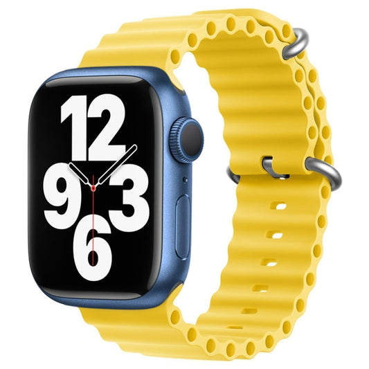 Rynx | For Apple Watch Series 7 45mm ZGA Ocean Silicone Band (Yellow)