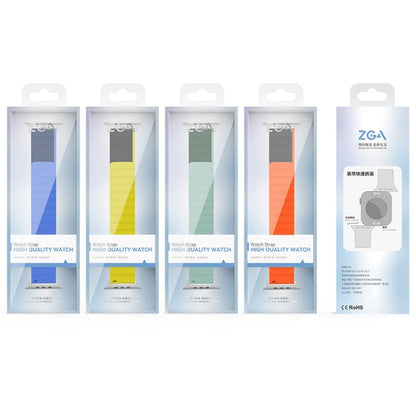 Rynx | For Apple Watch Series 8 45mm ZGA Two-Color Magnetic Silicone Band (Dark Blue + Light Blue)