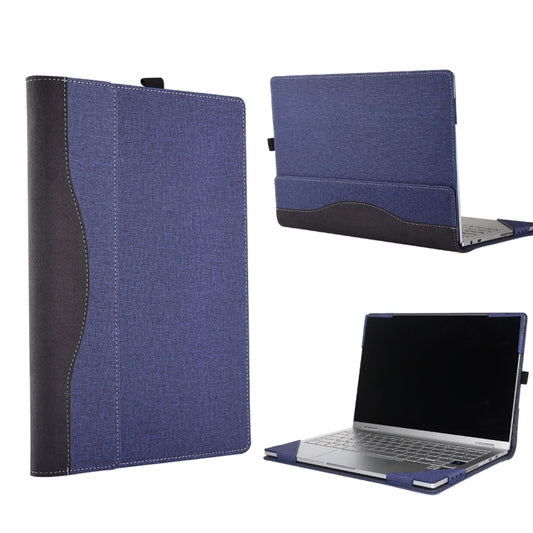 Rynx | For Microsoft Surface Laptop 6 15 inch Fabric Texture Laptop Leather Case with Stand Function (Blue)