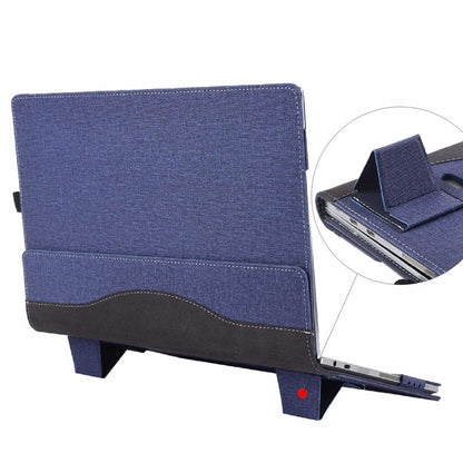 Rynx | For Microsoft Surface Laptop 6 15 inch Fabric Texture Laptop Leather Case with Stand Function (Blue)