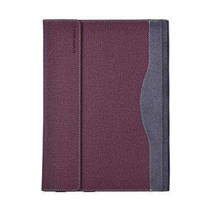 Rynx | For Lenovo ThinkPad X1 Carbon Gen 11 Fabric Texture Laptop Leather Cover (Wine Red)