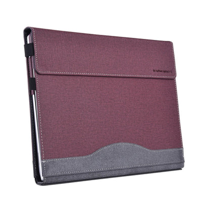 Rynx | For Lenovo ThinkPad X1 Carbon Gen 11 Fabric Texture Laptop Leather Cover (Wine Red)