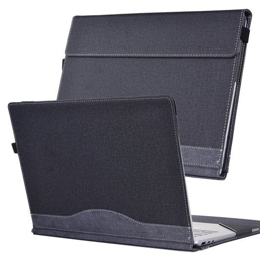 Rynx | For Lenovo ThinkPad X1 Yoga Gen 4 Fabric Texture Laptop Leather Protective Case (Black)