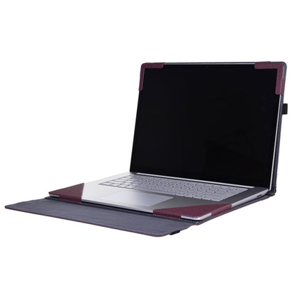 Rynx | For Lenovo ThinkPad X1 Carbon Gen 7 Fabric Texture Laptop Leather Protective Cover (Wine Red)