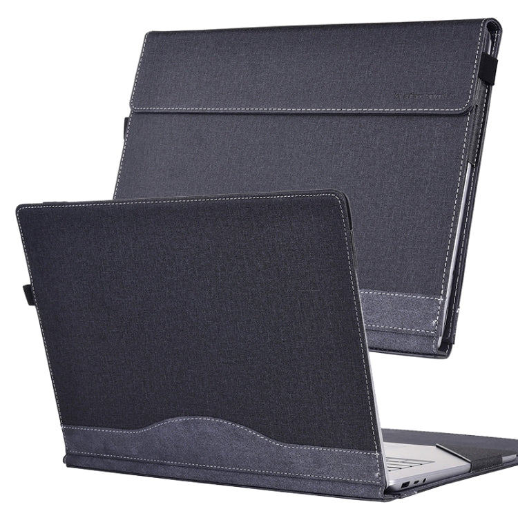 Rynx | For Lenovo ThinkPad X1 Yoga Gen 6 Fabric Texture Laptop Leather Protective Case (Black)