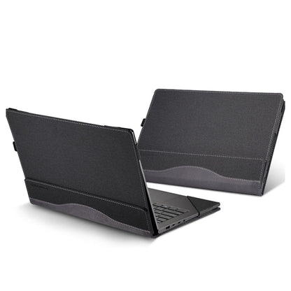 Rynx | For HP Spectre X360 14 inch 14-eu / 14t-eu Leather Laptop Shockproof Protective Case (Black)