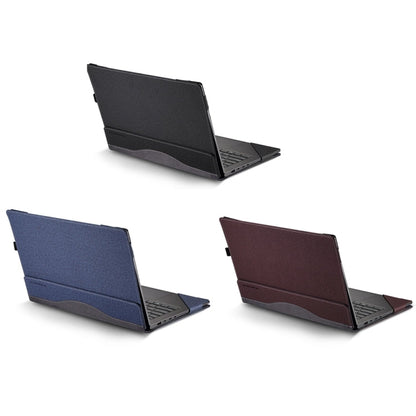 Rynx | For HP Spectre X360 14 inch 14-eu / 14t-eu Leather Laptop Shockproof Protective Case (Black)