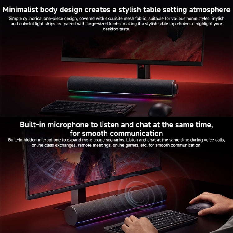 Rynx | Xiaomi Redmi Computer Bluetooth Speaker with RGB Ambient Light (Black)