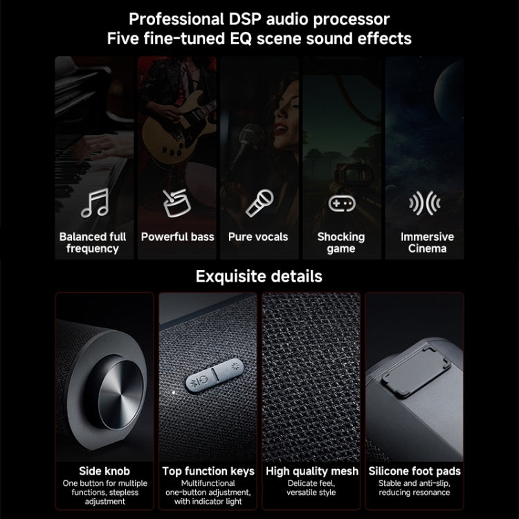 Rynx | Xiaomi Redmi Computer Bluetooth Speaker with RGB Ambient Light (Black)