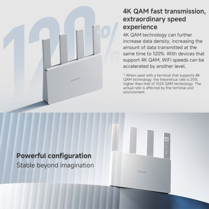 Rynx | Xiaomi Router BE3600 WiFi7 2.5G Port Dual Band, US Plug (White)