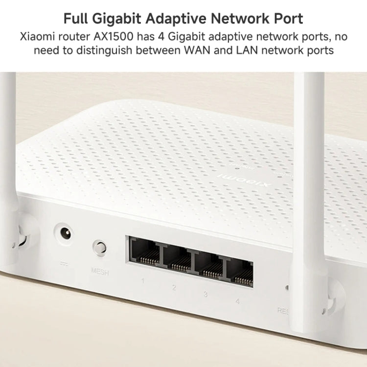 Rynx | Xiaomi AX1500 4-Channel Independent Signal Amplifier WiFi 6 Dual Band Router, US Plug (White)