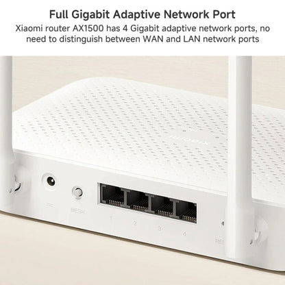 Rynx | Xiaomi AX1500 4-Channel Independent Signal Amplifier WiFi 6 Dual Band Router, US Plug (White)