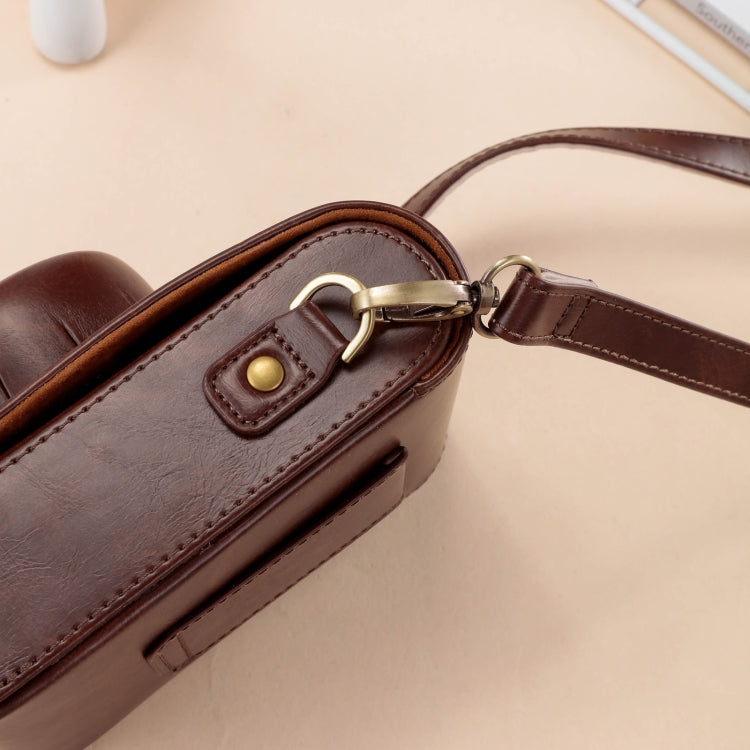 RYNX | For FUJIFILM X100VI Full Body Leather Camera Case Bag with Strap(Coffee)