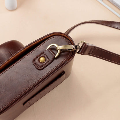 RYNX | For FUJIFILM X100VI Full Body Leather Camera Case Bag with Strap(Coffee)