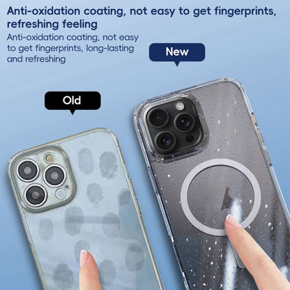 RYNX | For iPhone 16 Pro Max Glitter Powder MagSafe Magnetic Phone Case(Transparent Pink)