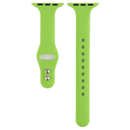 Rynx | For Apple Watch Series 8&7 41mm / SE 2&6&SE&5&4 40mm / 3&2&1 38mm Thin Silicone Double Butterfly Watch Strap (Green)
