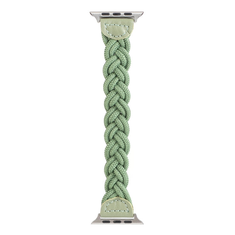 Rynx | Elastic woven watch strap for Apple Watch Series 7 41mm / 6 & SE & 5 & 4 40mm / 3 & 2 & 1 38mm, Length:150mm (Green)