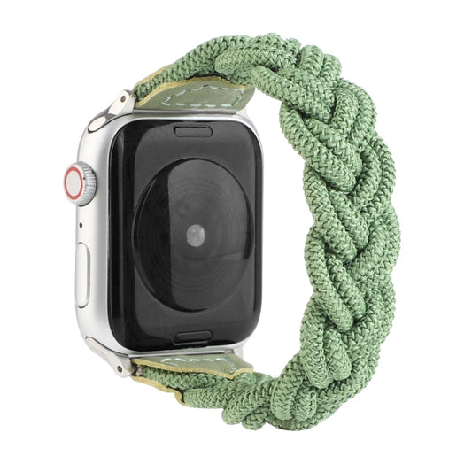 Rynx | Elastic woven watch strap for Apple Watch Series 7 41mm / 6 & SE & 5 & 4 40mm / 3 & 2 & 1 38mm, Length:150mm (Green)