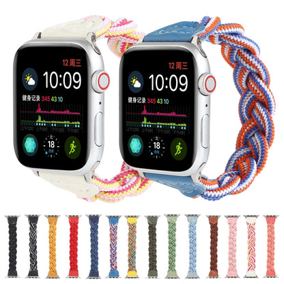 Rynx | Elastic woven bracelet for the Apple Watch Series 7 41mm / 6 & SE & 5 & 4 40mm / 3 & 2 & 1 38mm, Length:150mm(Blue)