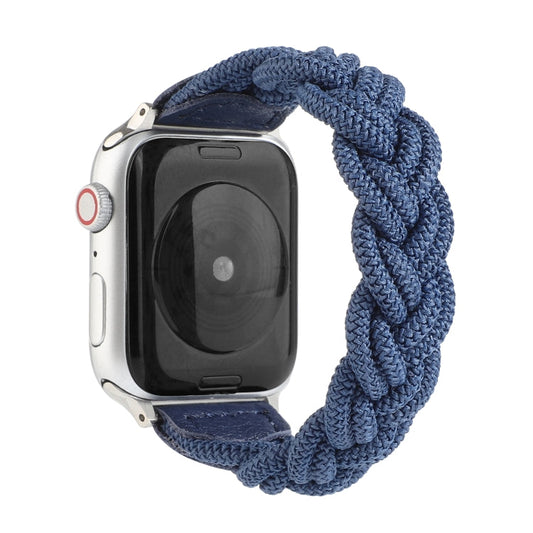 Rynx | Elastic woven watch band for Apple Watch Ultra 49mm & Watch Ultra 2 49mm / Series 9 & 8 & 7 45mm / SE 3 & SE 2 & 6 & SE & 5 & 4 44mm / 3 & 2 & 1 42mm, length: 120mm (Blue)