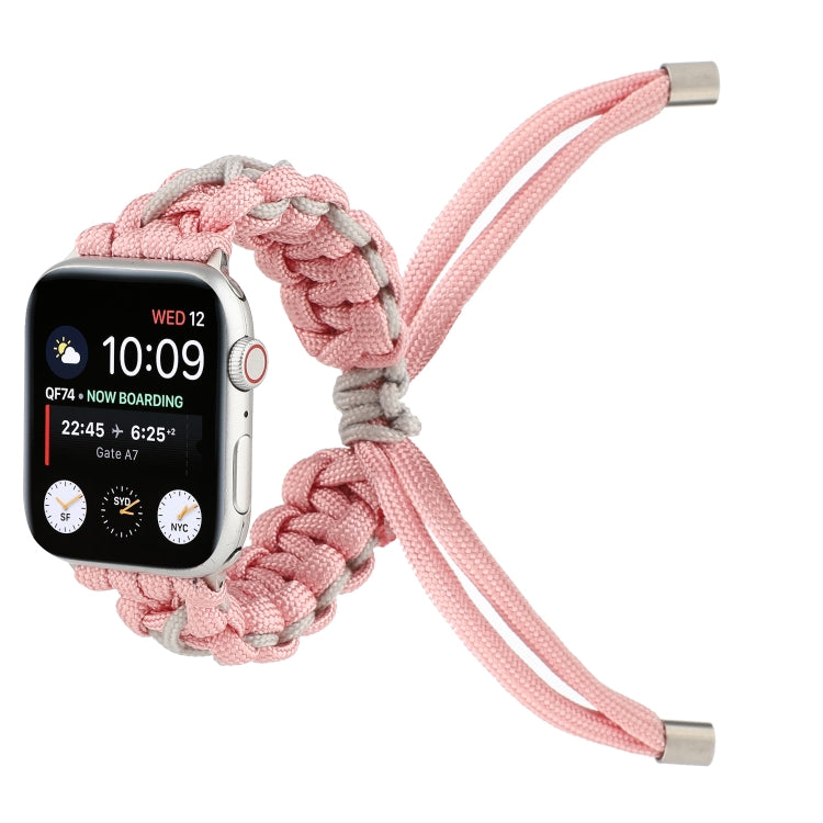 Rynx | Woven umbrella cord strap for Apple Series 7 45mm / 6 & SE & 5 & 4 44mm / 3 & 2 & 1 42mm (Pink)