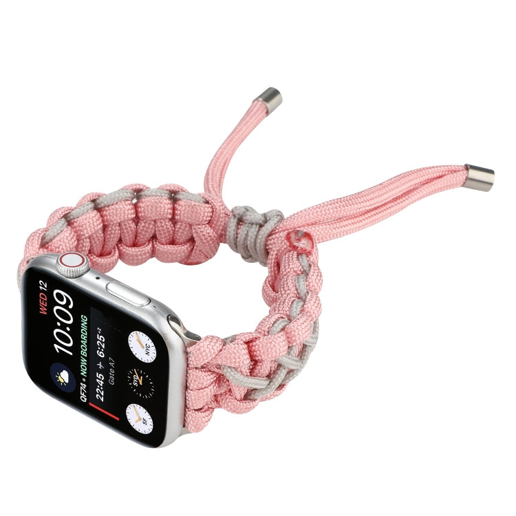 Rynx | Woven umbrella cord strap for Apple Series 7 45mm / 6 & SE & 5 & 4 44mm / 3 & 2 & 1 42mm (Pink)