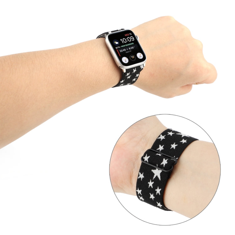 Rynx | Ethnic Style Buckle Bracelet for Apple Watch Series 7 41mm / 6 & SE & 5 & 4 40mm / 3 & 2 & 1 38mm (Black White)