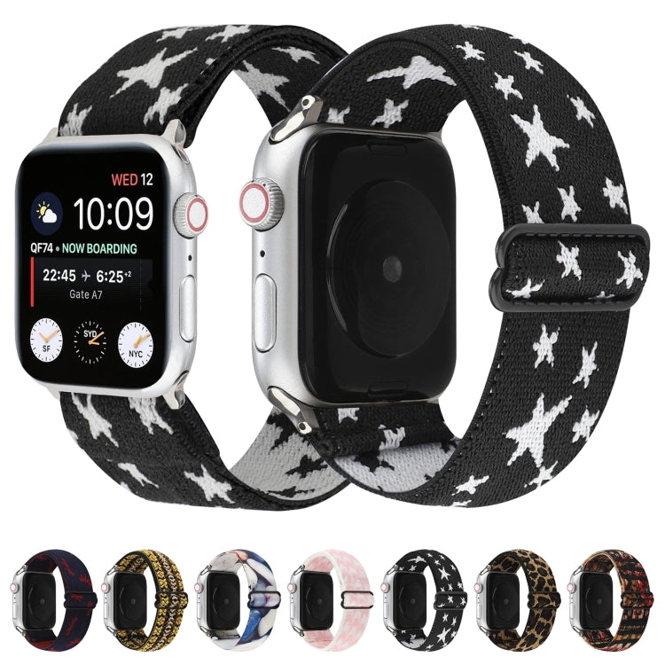 Rynx | Ethnic Style Buckle Bracelet for Apple Watch Series 7 41mm / 6 & SE & 5 & 4 40mm / 3 & 2 & 1 38mm (Black White)