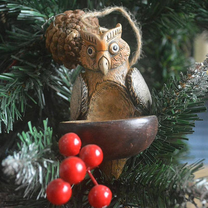 Rynx | Fairy-tale Garden Friends: Owl and Frog Resin Figures for Outdoor Charm