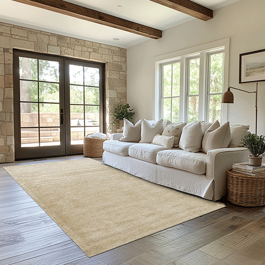 Rynx | Neutral Handwoven Wool Rug, Choose Your Color/Size