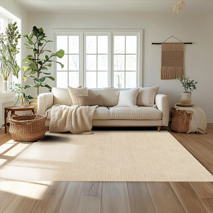 Rynx | Neutral Handwoven Wool Rug, Choose Your Color/Size