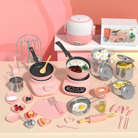 Rynx | Real Cooking Game Mini Kitchen Set – 22-piece Toy for Children