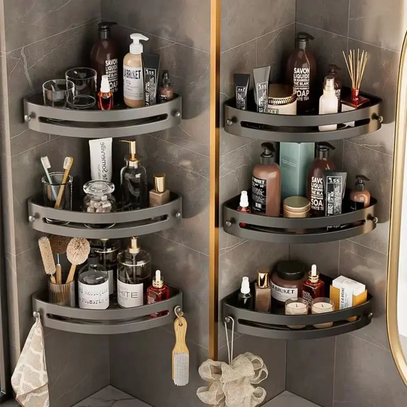 Rynx | Corner Shower Shelf – Space-saving Wall Storage for Your Bathroom