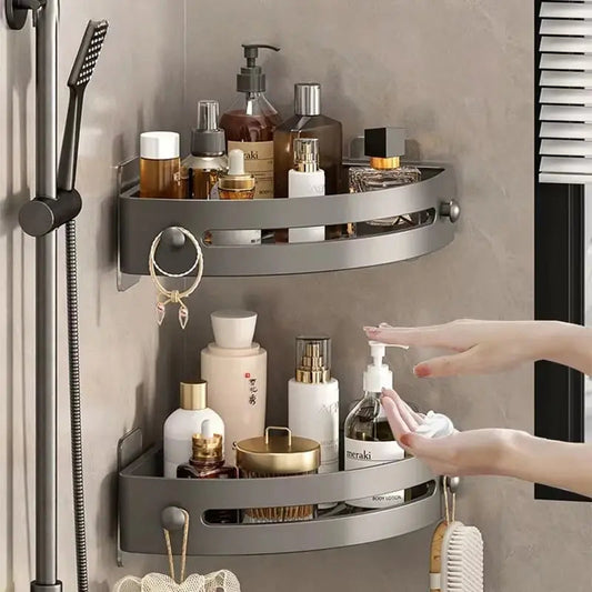 Rynx | Corner Shower Shelf – Space-saving Wall Storage for Your Bathroom