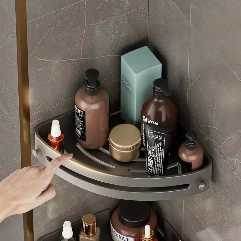 Rynx | Corner Shower Shelf – Space-saving Wall Storage for Your Bathroom
