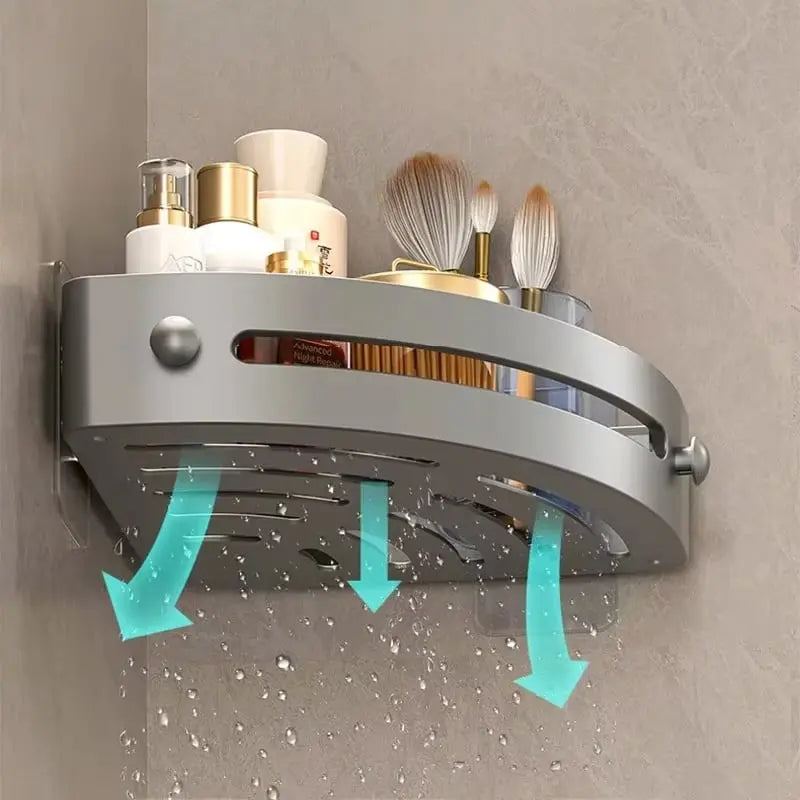 Rynx | Corner Shower Shelf – Space-saving Wall Storage for Your Bathroom