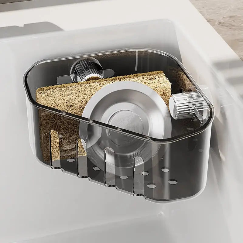 Rynx | Corner shelf with suction cup – Drill-free & space-saving