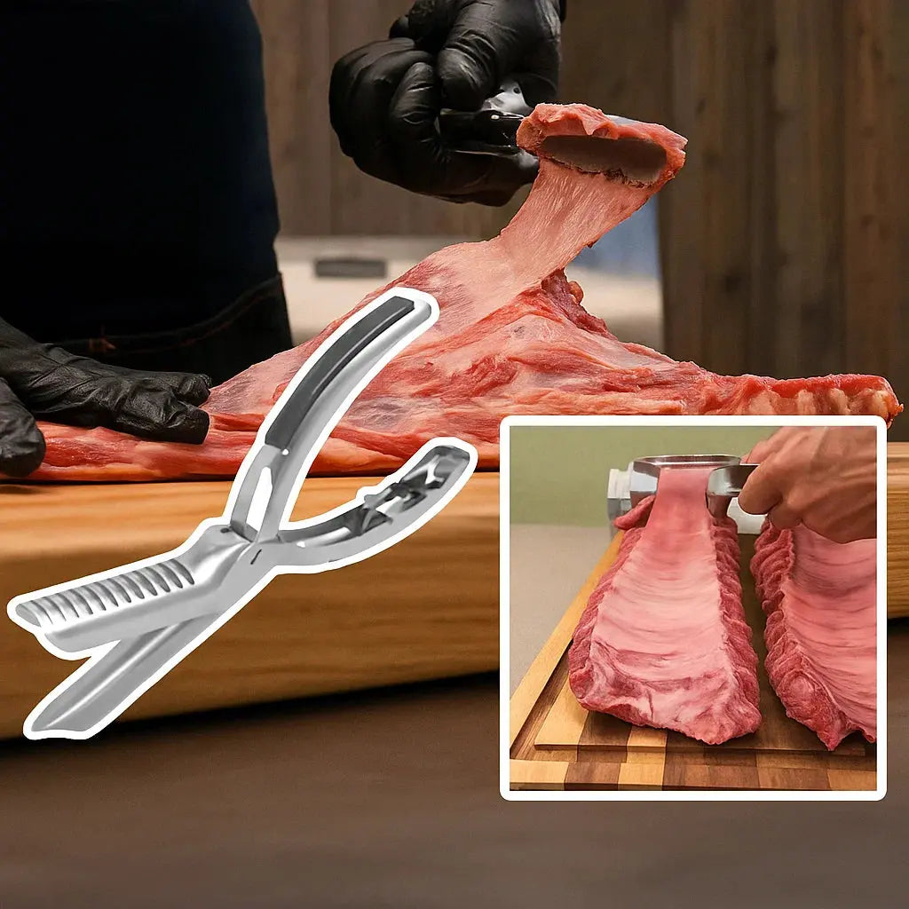 Rynx | Stainless Steel BBQ Rib Preparation Tool with Ergonomic Handle